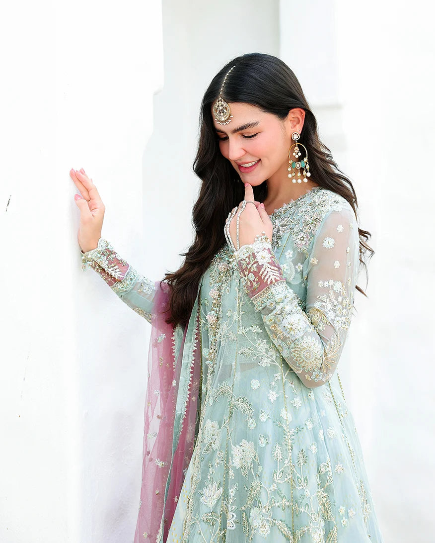 Mushq Bachelorette Chiffon Embroidered 3-Piece Unstitched Suit (Flirty Muse)