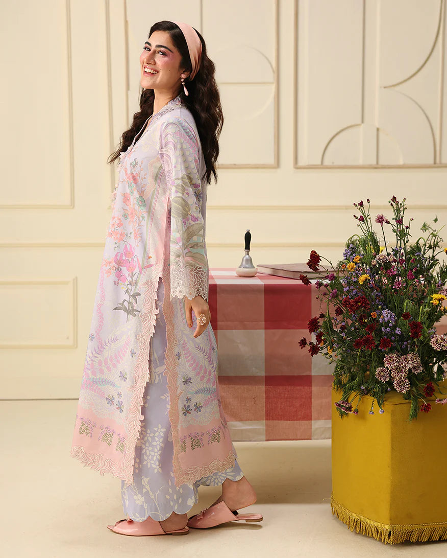 Mushq Soleil 3 Piece Unstitched Lawn Suit (Flora Amour)