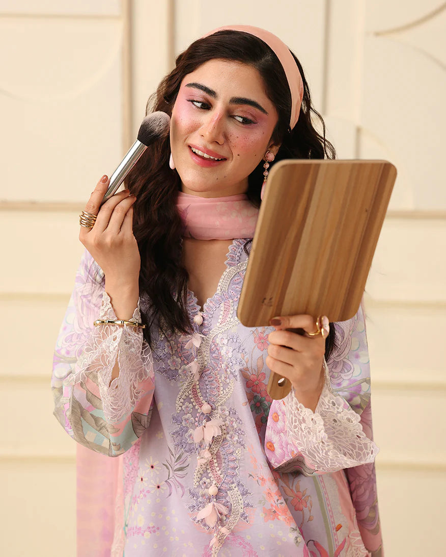 Mushq Soleil 3 Piece Unstitched Lawn Suit (Flora Amour)