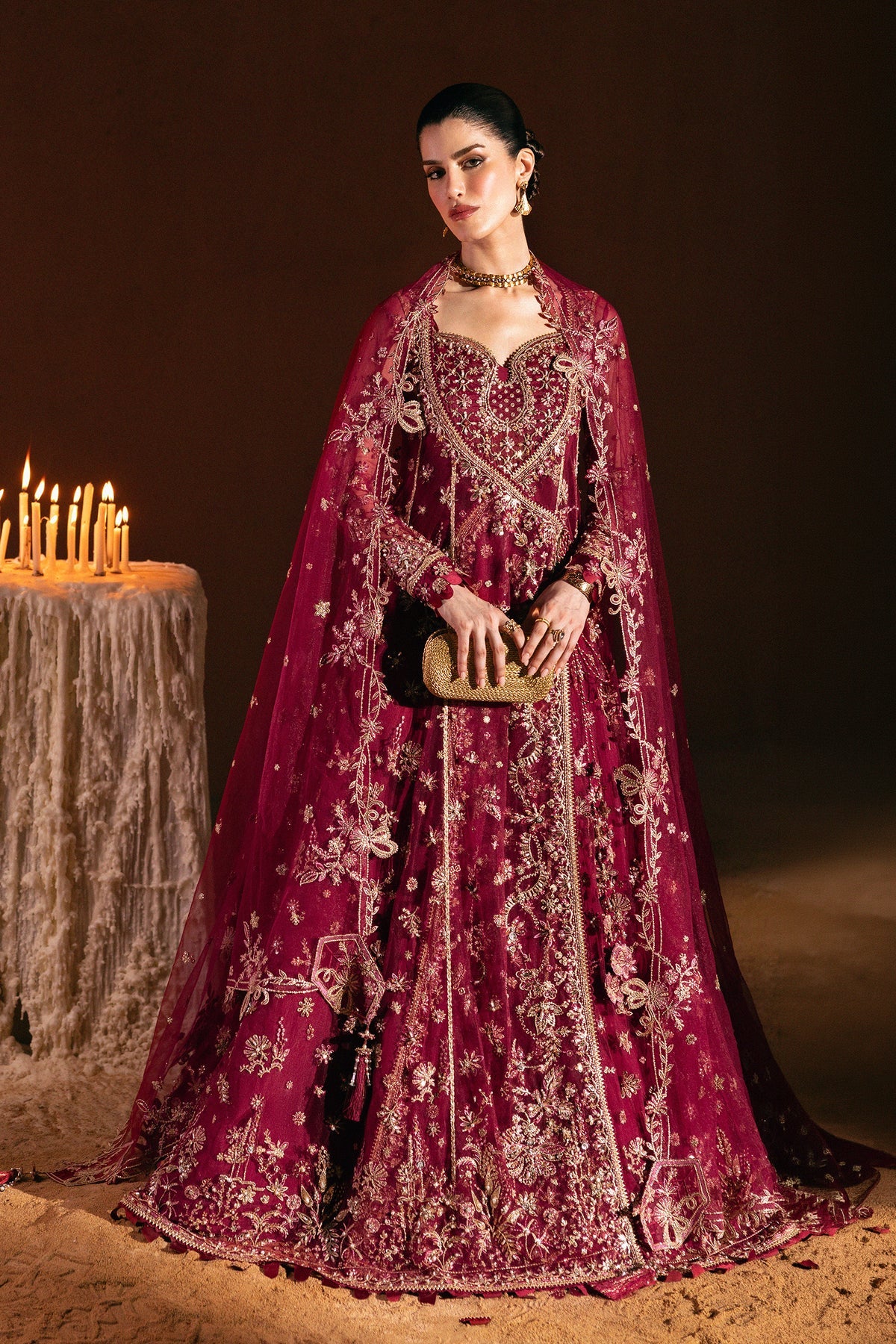 Qalamkar Elirah Inlays – 3 Piece Unstitched Embroidered Suit (Cleo)