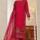 Shaadmaani By HZ 3 Piece Luxury Embroidered Formal Suit Shocking Pink (HZK-215)