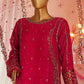 Shaadmaani By HZ 3 Piece Luxury Embroidered Formal Suit Shocking Pink (HZK-215)