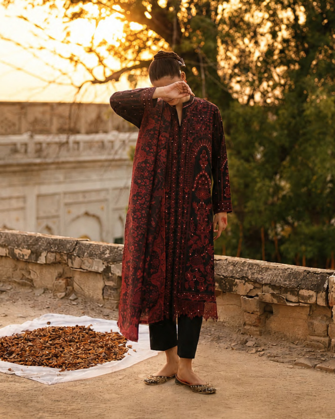 Casualite - Embroidered Lawn Stitched 3 Piece Suit (AUREVINE)