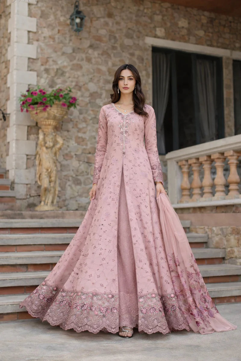 NOOR Luxury Lawn 3PC – Eid Special Handwork Schiffli Laserkari Suit (Unstitched) D1B-Sorina