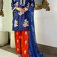 Amna Khurram Embroidered Lawn Stitched 3 Piece Suit