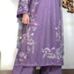Amna Khurram – 3 Piece Lawn Embroidered Suit with Chiffon Dupatta