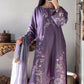Amna Khurram – 3 Piece Lawn Embroidered Suit with Chiffon Dupatta