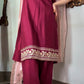 Amna Khurram Formal Collection – Viscose 3 Piece Suit with Embroidered Chiffon Dupatta