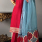 Amna Khurram Stitched 3 Piece Viscose Suit