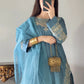 Amna Khurram Stitched 3 Piece Viscose Suit