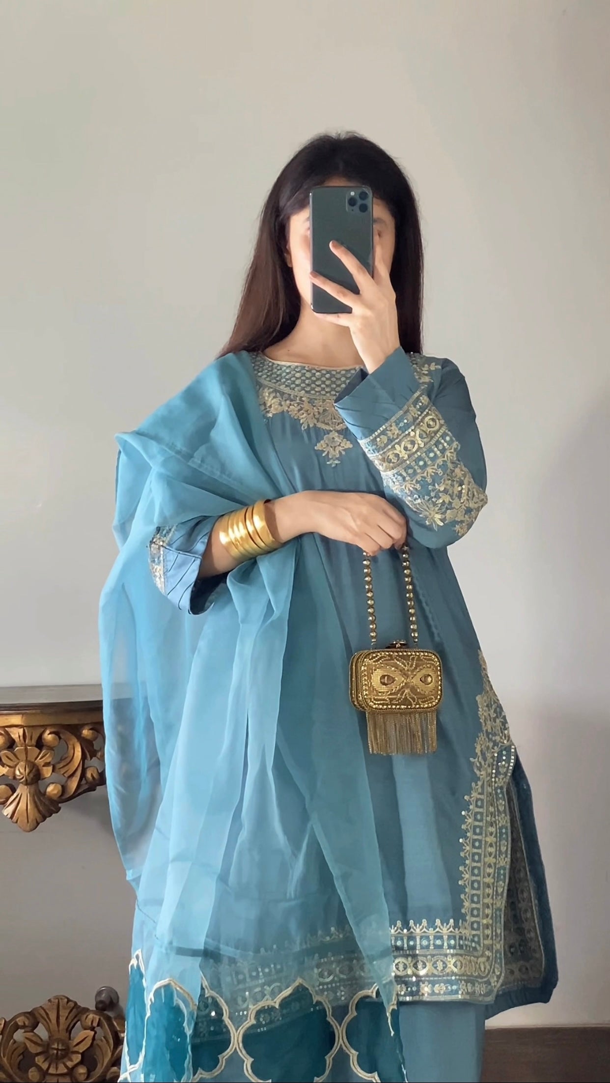 Amna Khurram Stitched 3 Piece Viscose Suit