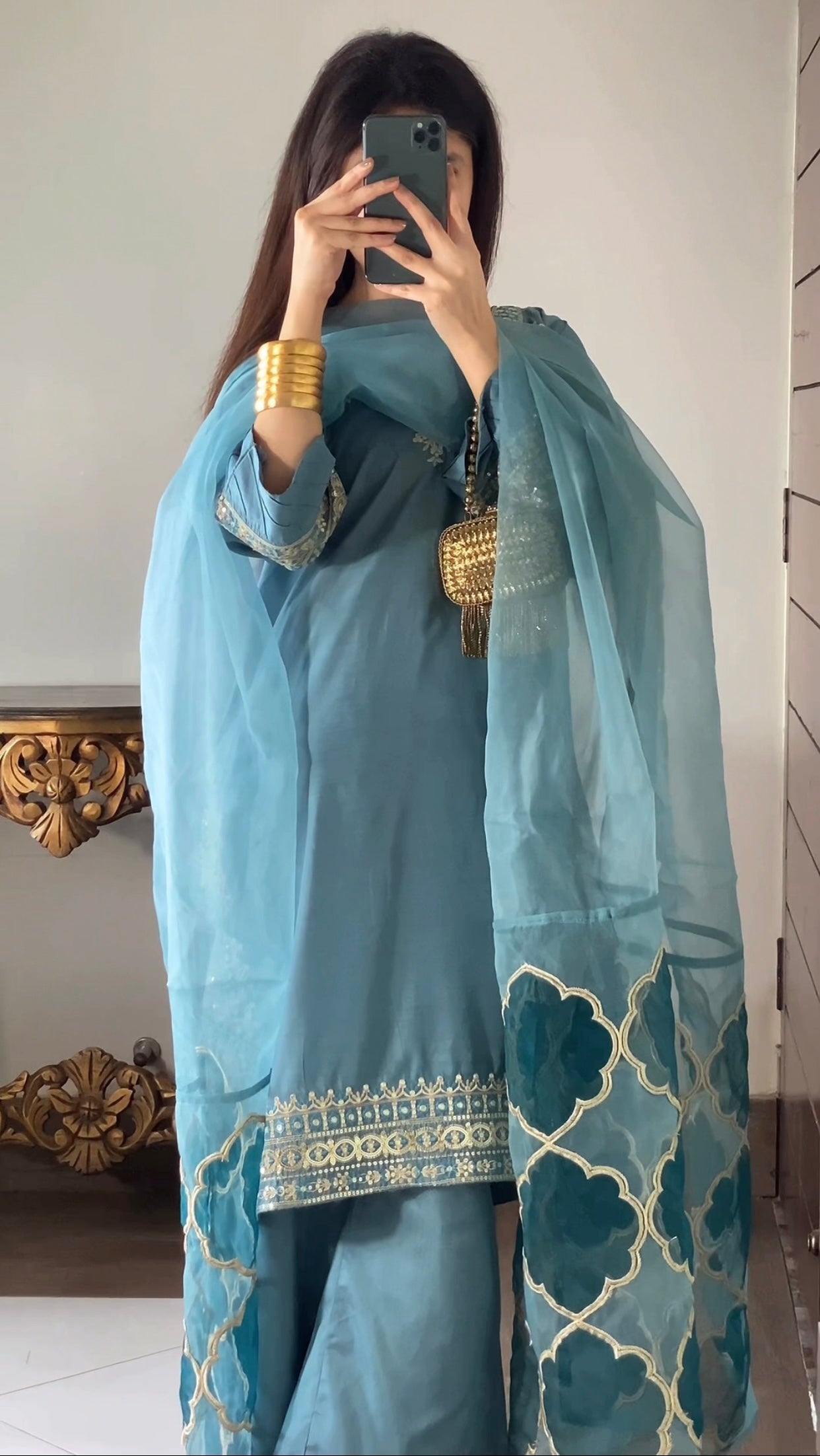 Amna Khurram Stitched 3 Piece Viscose Suit