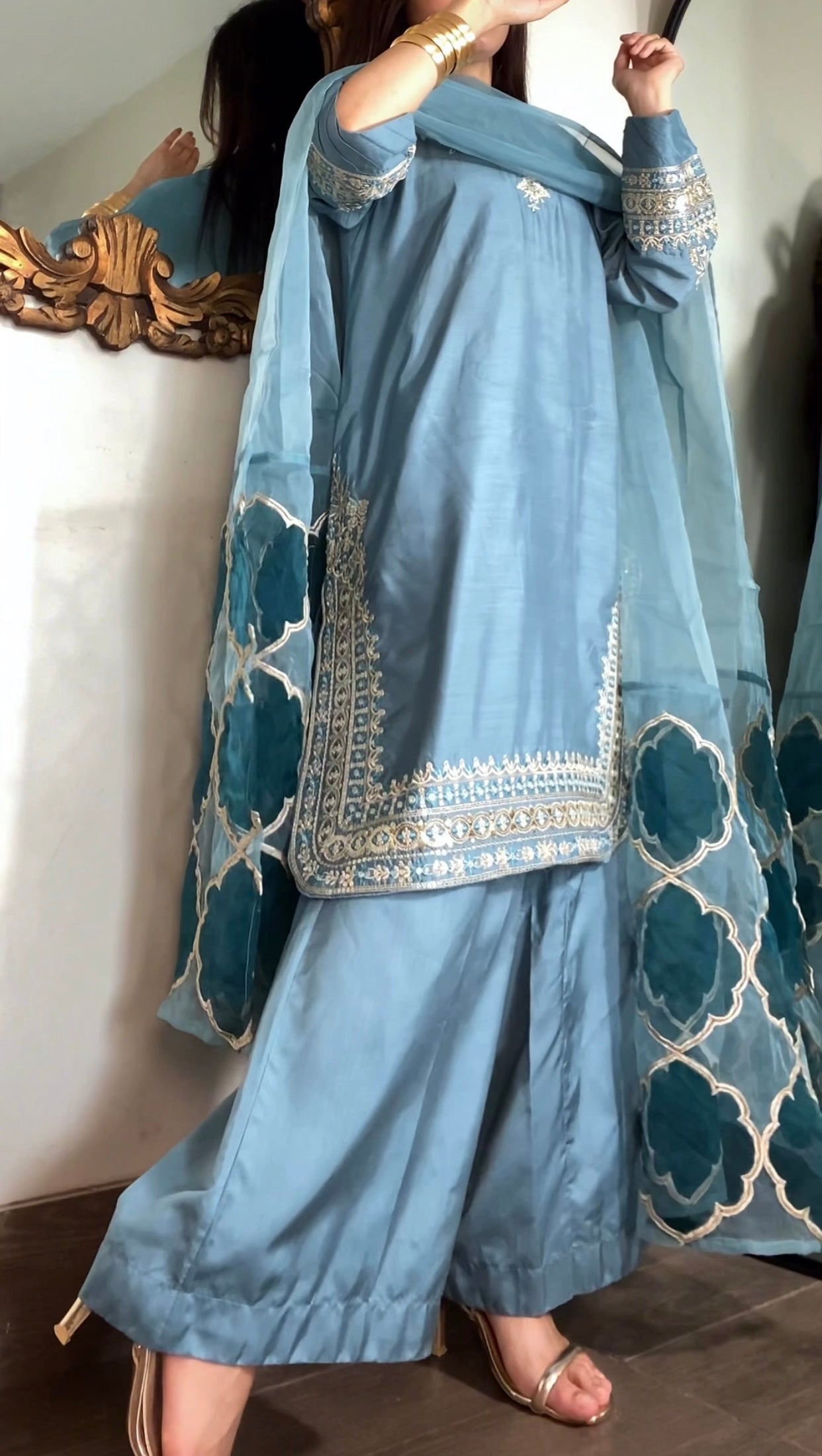 Amna Khurram Stitched 3 Piece Viscose Suit