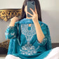 Amna khurram - Embroidered Lawn Cotton Stitched 3 Piece Suit