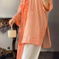 Amna khurram - Peach Embroidered Lawn Cotton Stitched 3 Piece Suit