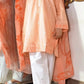Amna khurram - Peach Embroidered Lawn Cotton Stitched 3 Piece Suit