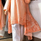 Amna khurram - Peach Embroidered Lawn Cotton Stitched 3 Piece Suit