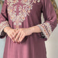 Elegant Viscose Embroidered 3PC Suit with Gharara & Chiffon Dupatta