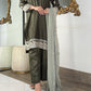 Amna Khurram Formal Collection – Viscose 3 Piece Suit with Embroidered Chiffon Dupatta