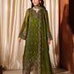Azure Luxe Embroidered 3 Piece Unstitched Suit (Imperial Olive)