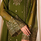 Azure Luxe Embroidered 3 Piece Unstitched Suit (Imperial Olive)