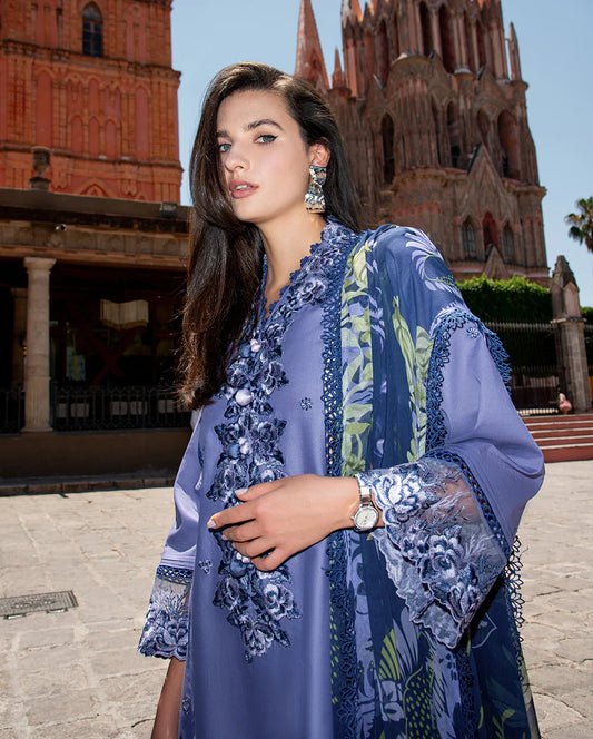 Hemline By Mushq - Embroidered Lawn 3 Piece Unstitched Suit (JUANA)