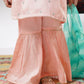 Kids Pink & Multicolor Formal 3 Piece Suit – Viscose Raw Silk (KDD-03282)
