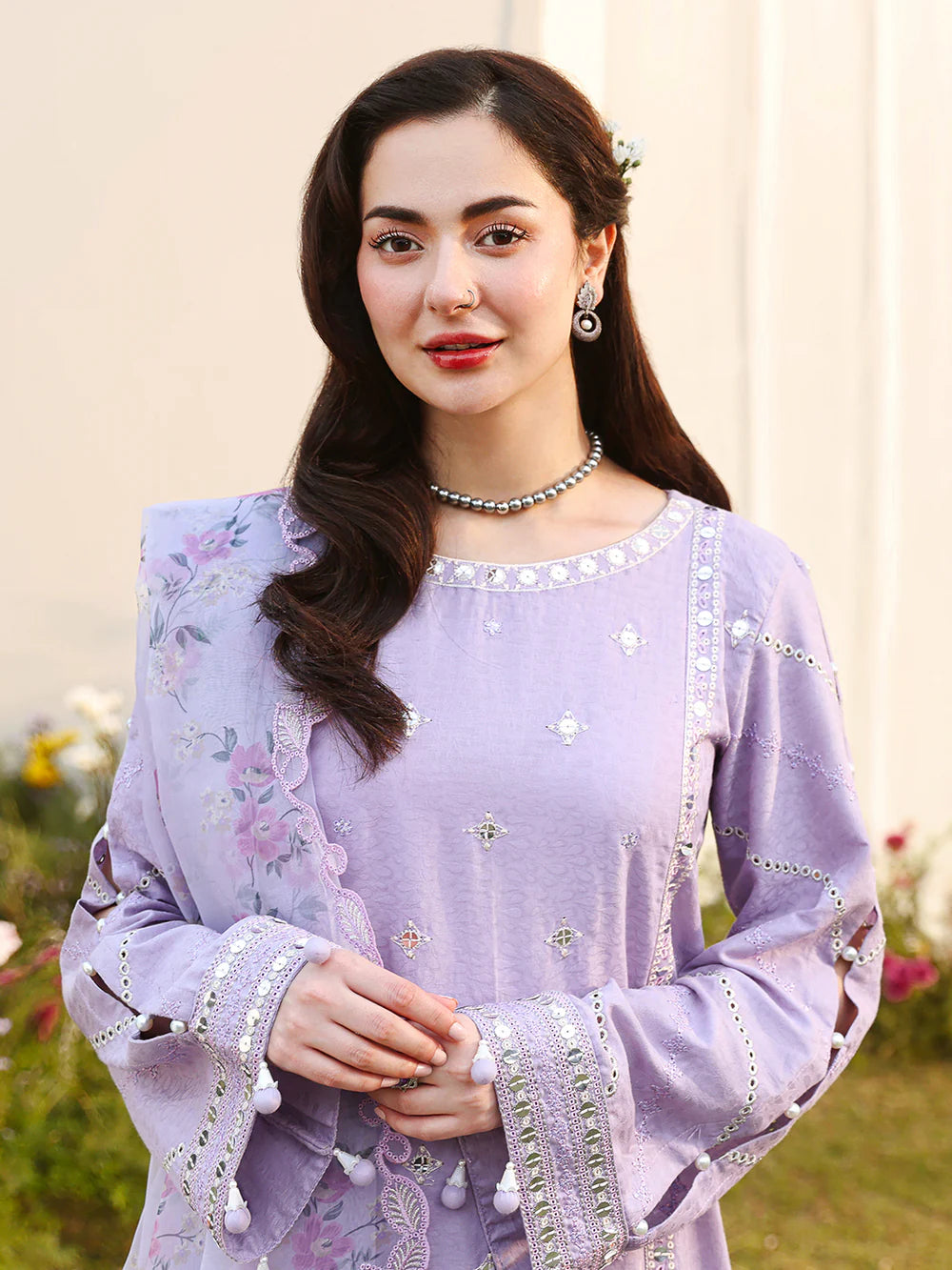 Janaan Premium Chikankari Jacquard 3-Piece Stitched suite (Lilly)