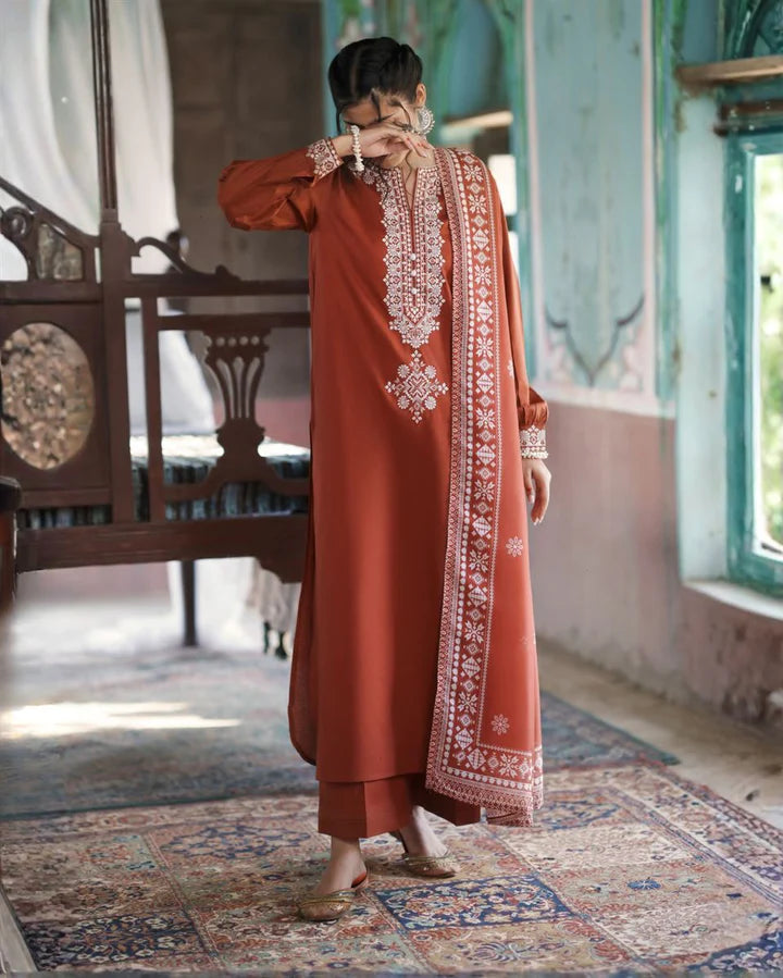 Casual Lite - 3 Piece Stitched Cotton Lawn Suit (Summer Serenade)