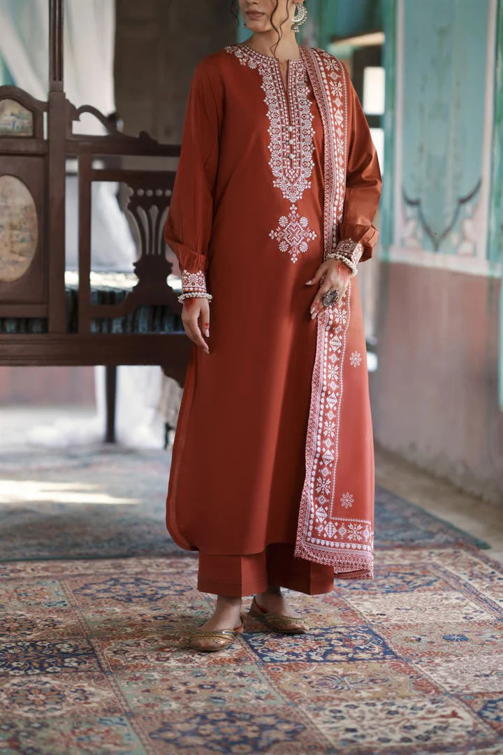 Casual Lite - 3 Piece Stitched Cotton Lawn Suit (Summer Serenade)