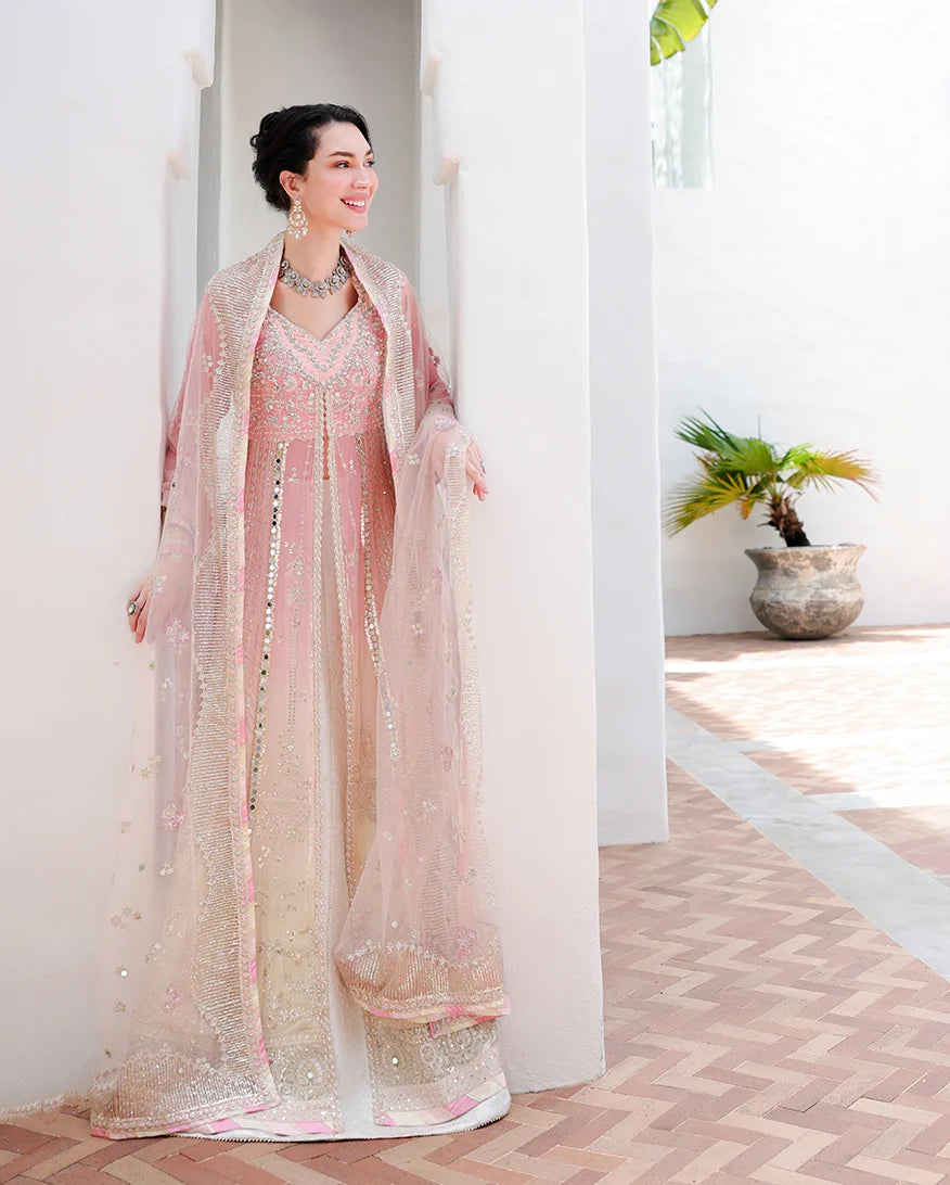 Mushq Bachelorette Chiffon Embroidered 3-Piece Unstitched Suit (Last Fling)