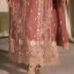 Azure Luxe Embroidered 3 Piece Unstitched Suit (Lilywood)