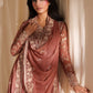 Azure Luxe Embroidered 3 Piece Unstitched Suit (Lilywood)