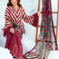 MariaB MBasics-Embroidered Lawn 3 Piece Unstitched Suit with Chiffon Dupatta (D08B)