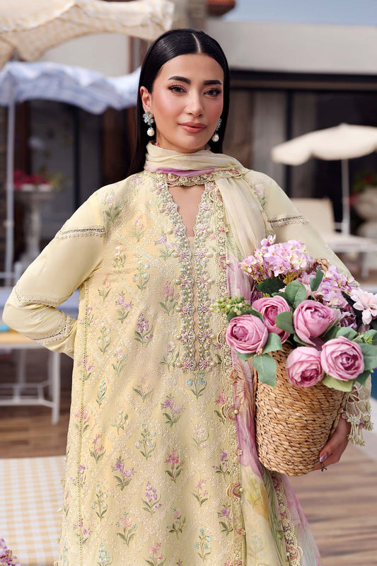 Maria.B M.PRINTS Embroidered Lawn 3 Piece Unstitched Suit – (01A)