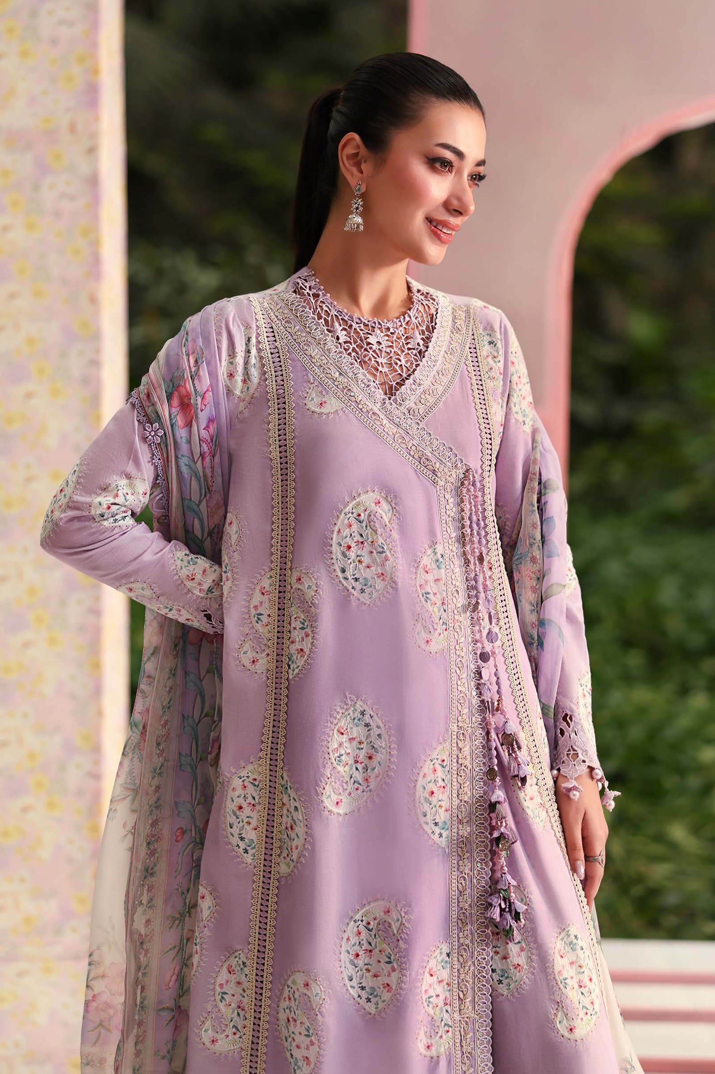 Maria.B M.PRINTS Embroidered Lawn 3 Piece Unstitched Suit – (09B)