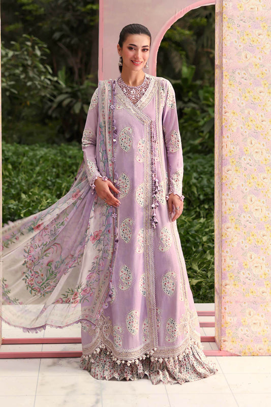 Maria.B M.PRINTS Embroidered Lawn 3 Piece Unstitched Suit – (09B)