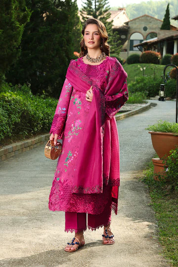 Rang Rasiya - Embroidered Lawn Stitched 3 Piece Suit (Mahra)