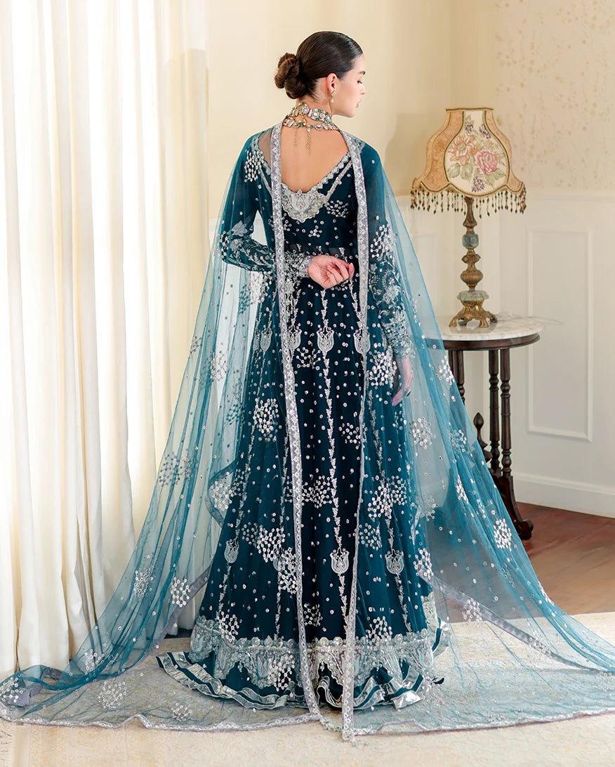 Roheenaz whisper of grace Unstitched chiffon vol. II | 3-piece luxury suit (Marcella)