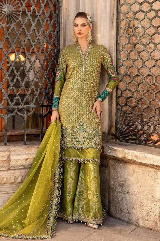 Maria b CST-803 Unstitched Embroidered Cotton Satin