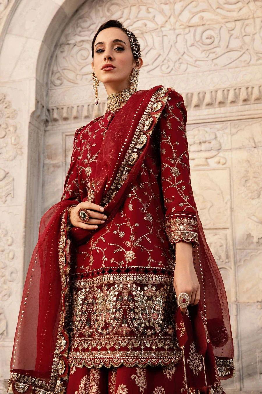 Maria b CST-807 Unstitched Embroidered Cotton Satin
