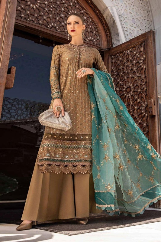 Maria b CST-808 Unstitched Embroidered Cotton Satin