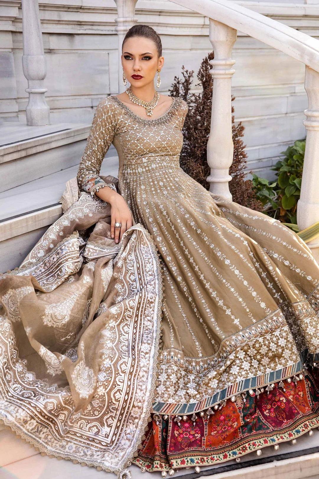 Maria b CST-810 Unstitched Embroidered Cotton Satin