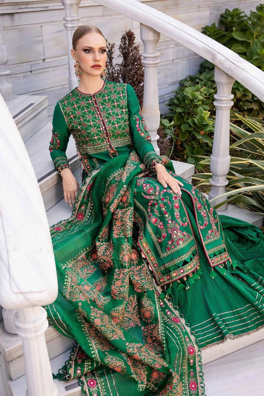 Maria b CST-811 Unstitched Embroidered Cotton Satin