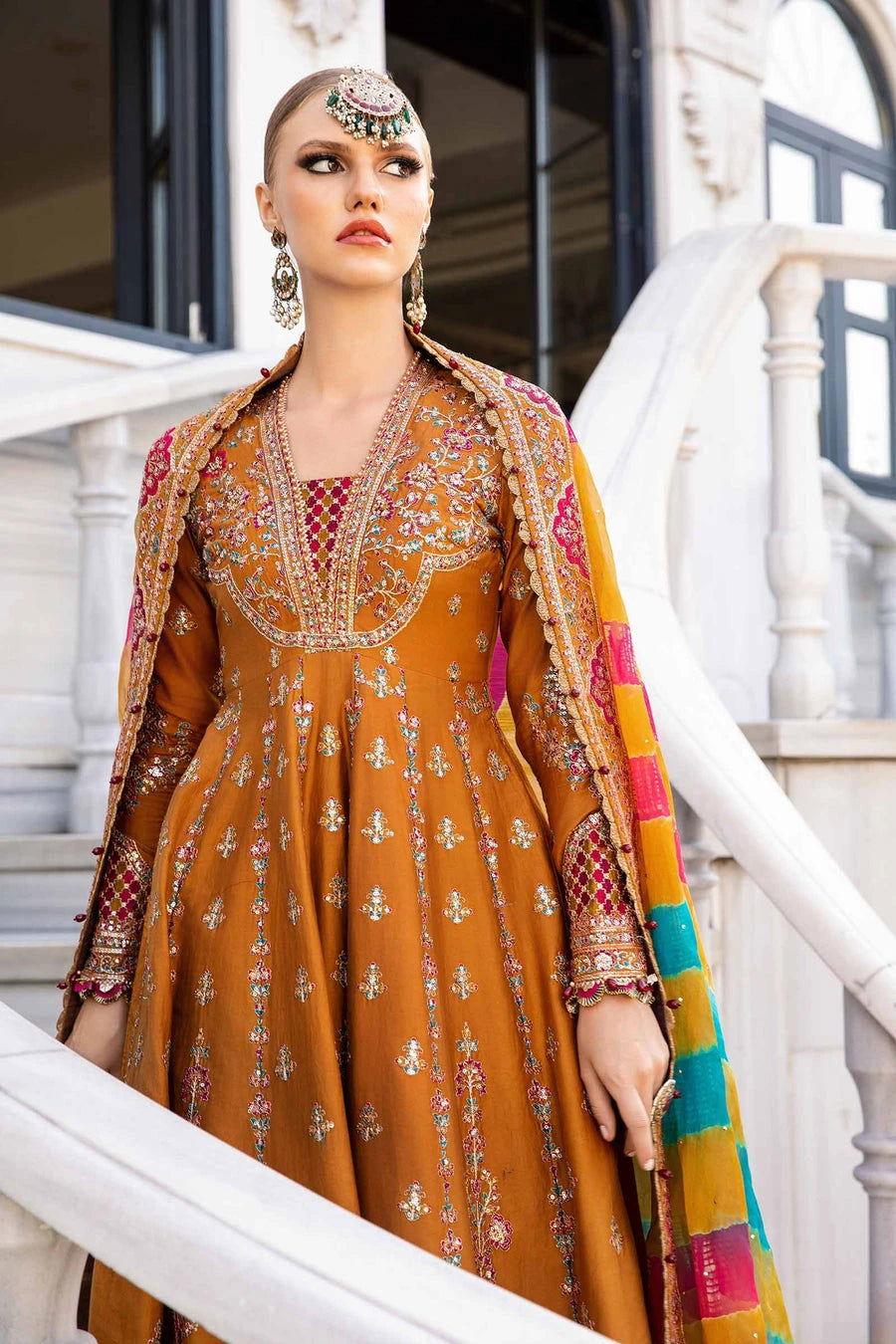 Maria b CST-812 Unstitched Embroidered Cotton Satin