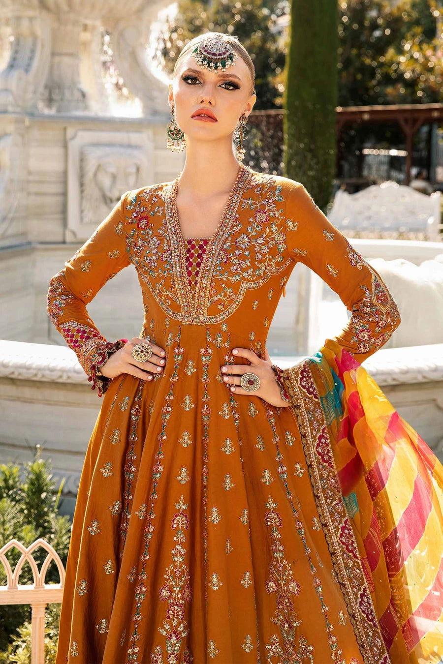 Maria b CST-812 Unstitched Embroidered Cotton Satin