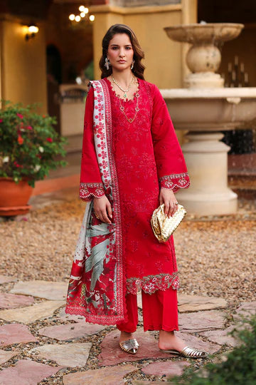 Rang Rasiya - Embroidered Lawn Stitched 3 Piece Suit (Meharmah)