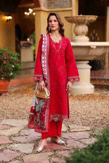 Rang Rasiya - Embroidered Lawn Stitched 3 Piece Suit (Meharmah)
