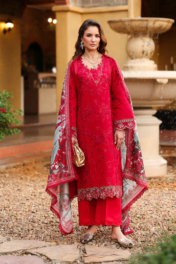 Rang Rasiya - Embroidered Lawn Stitched 3 Piece Suit (Meharmah)