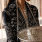 Hussain Rehar by Zun - Embroidered Lawn 3 Piece Unstitched Suit – Black (Meshki)